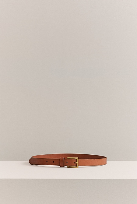 Leather Slim Belt