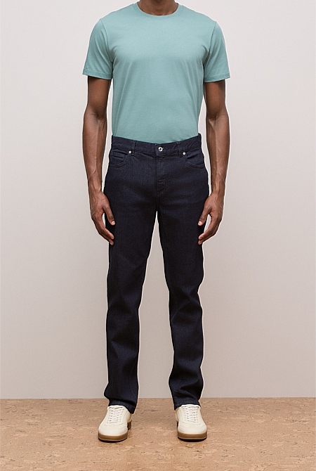 Relaxed Fit Dark Wash Jean