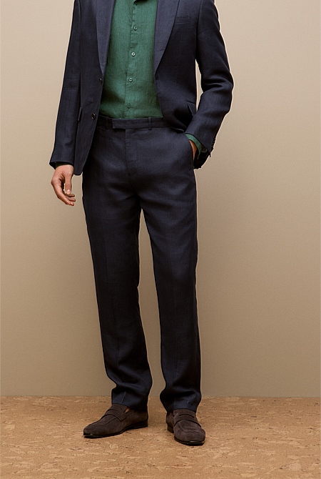 Regular Fit Belgian Linen Pant