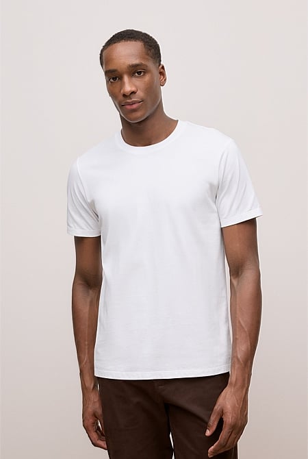 Cotton Jersey Crew T-shirt