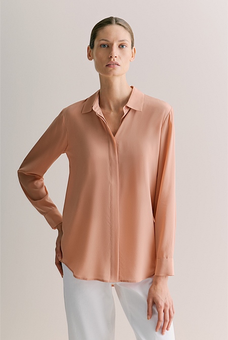 Women's Silk Shirts \u0026 Blouses - Shop Online - Trenery