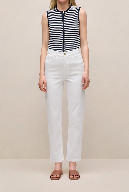 High Rise Straight Leg Jean