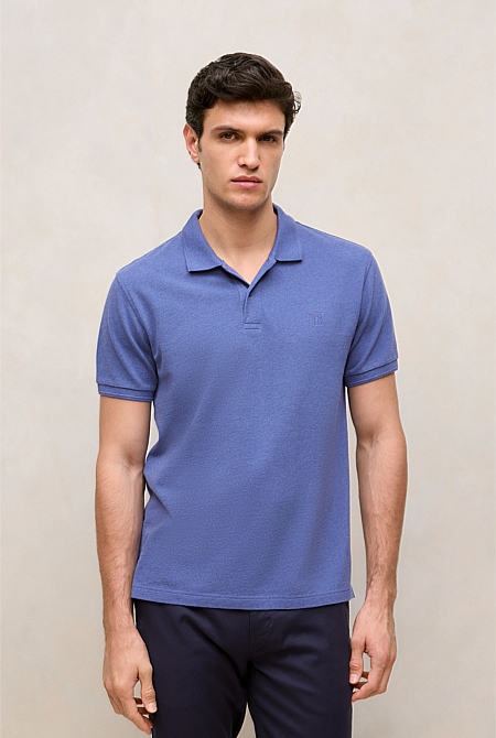 Pique Marle Monogram Polo