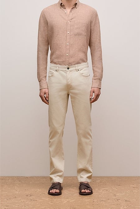 Cotton Garment Dyed Twill Pant