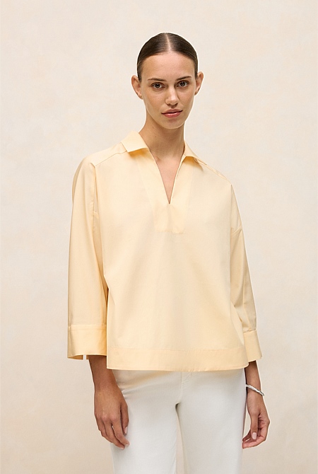 Fine Poplin Popover Shirt