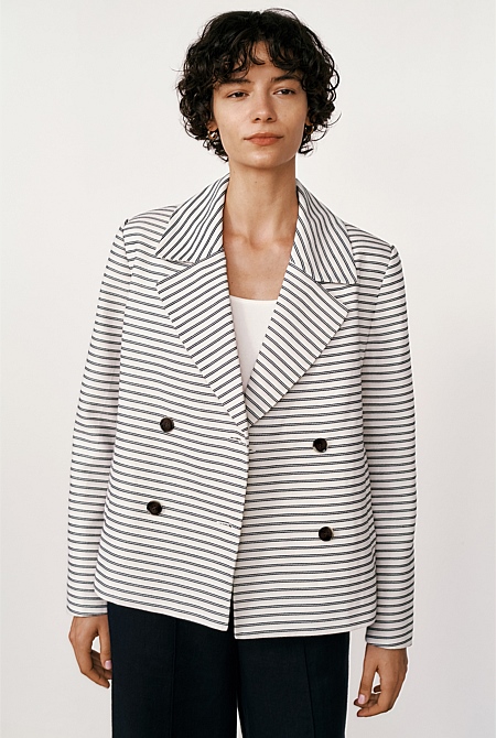 Stripe Peacoat