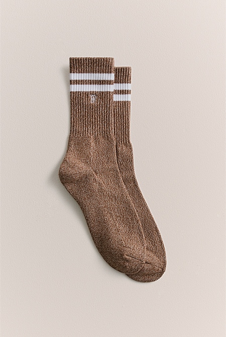 Monogram Rib Sport Sock
