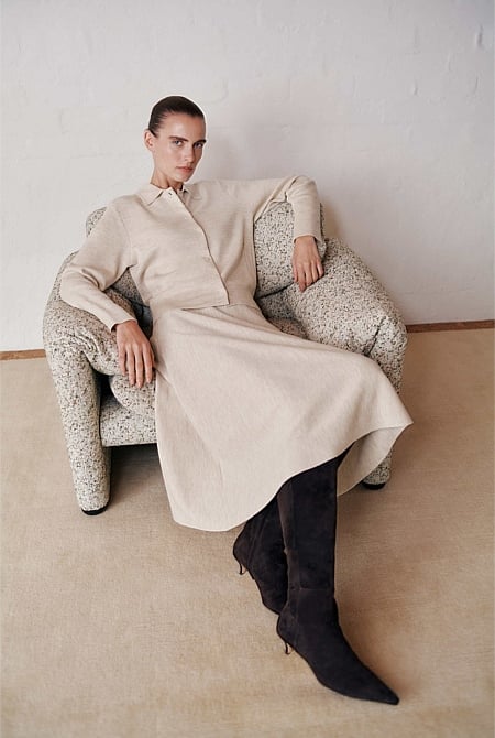 Merino Milano Knit Skirt