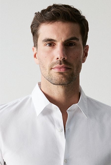 Tailored Fit Poplin Smart Shirt