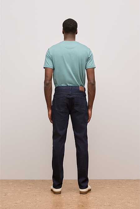 Relaxed Fit Dark Wash Jean