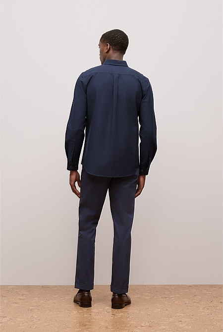 Regular Fit Cotton Monogram Oxford Shirt