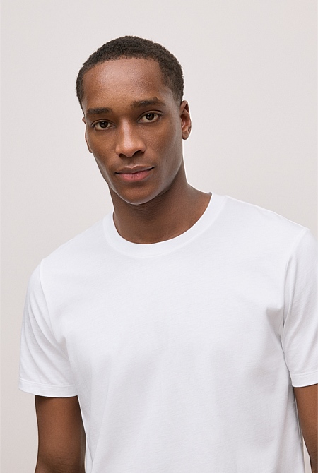 Cotton Jersey Crew T-shirt