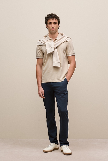 Mercerised Cotton Tipped Polo