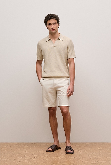 Cotton Texture Stitch Polo