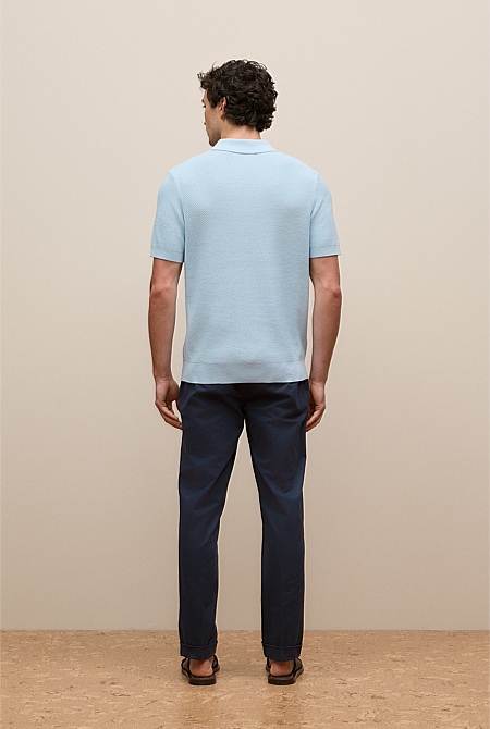 Cotton Texture Stitch Polo