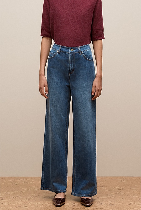 Australian Cotton Blend High Waist Jean