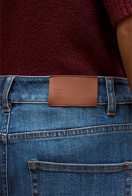 Australian Cotton Blend High Waist Jean