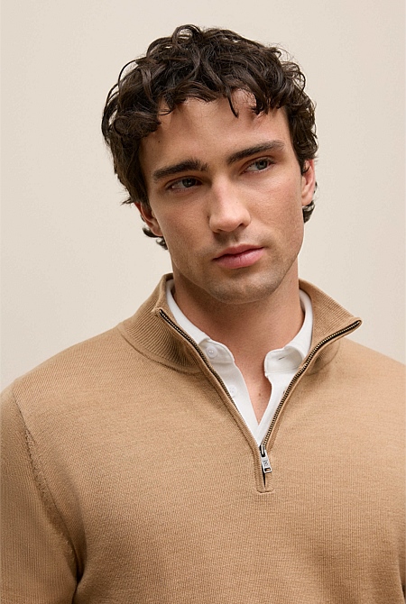 Merino Half Zip