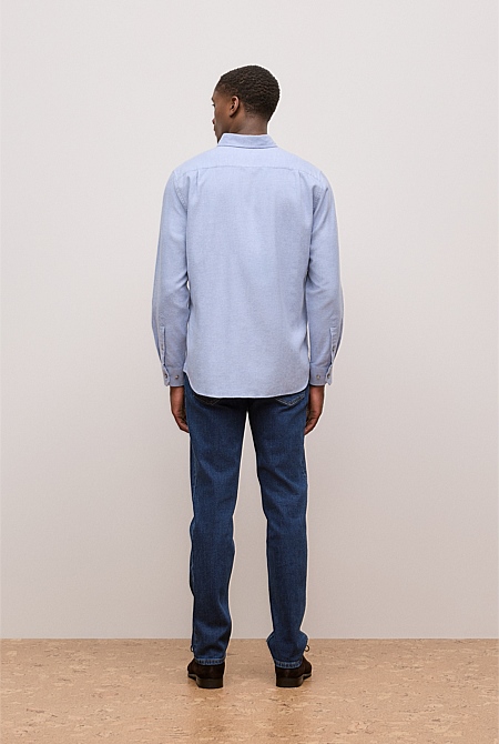 Brushed Cotton Melange Shirt