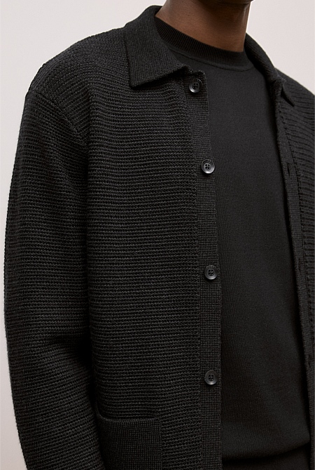 Merino Textured Shacket