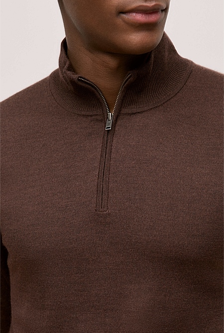 Merino Half Zip