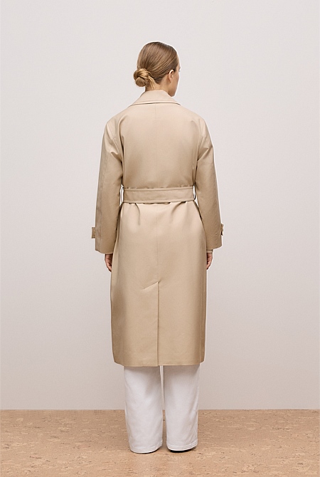 Double Cloth Longline Trench Coat