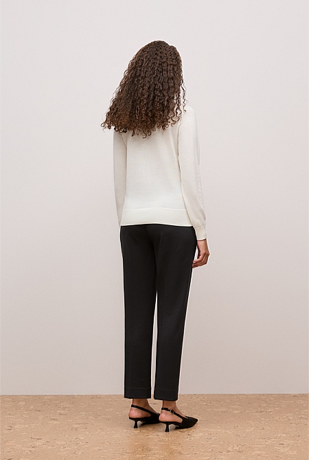 Merino Mock Neck