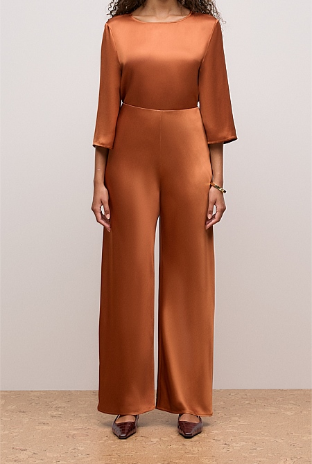 Satin Bias Cut Pant