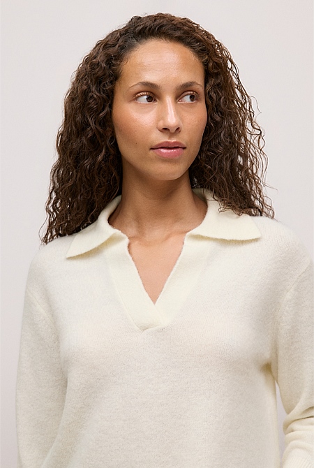 Alpaca Merino Blend Polo