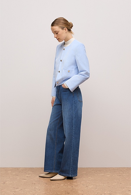 Italian Cord Button Front Jacket