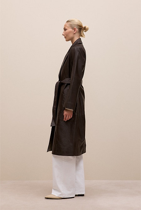 Leather Trench Coat