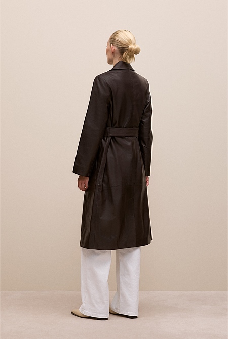 Leather Trench Coat