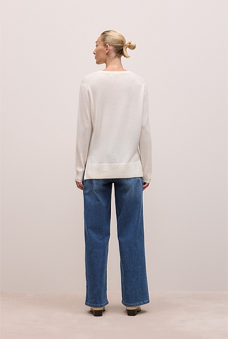 Cashmere Relaxed V-Neck