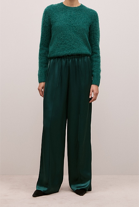 Satin Pull On Pant