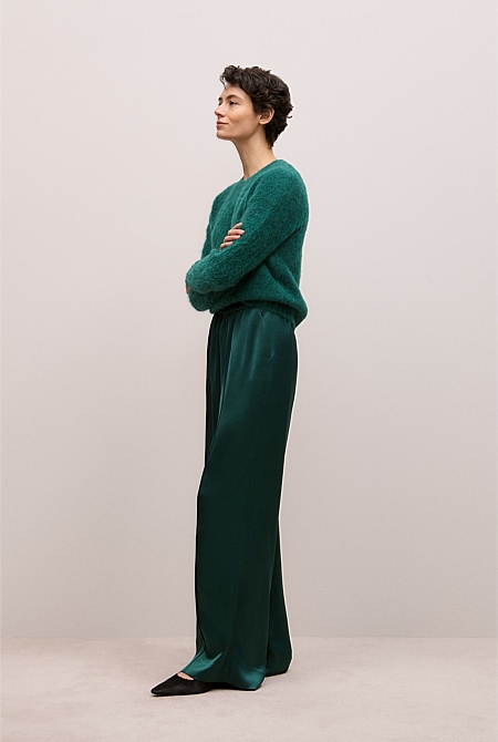 Satin Pull On Pant