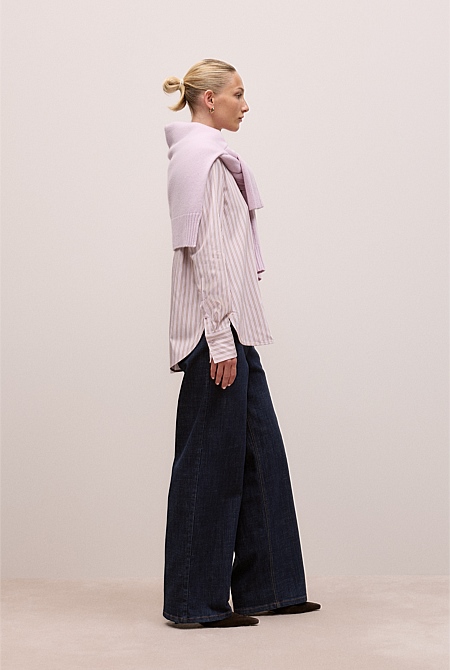 Double Stripe Long Sleeve Shirt
