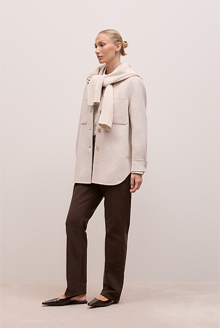 Brushed Wool Shacket
