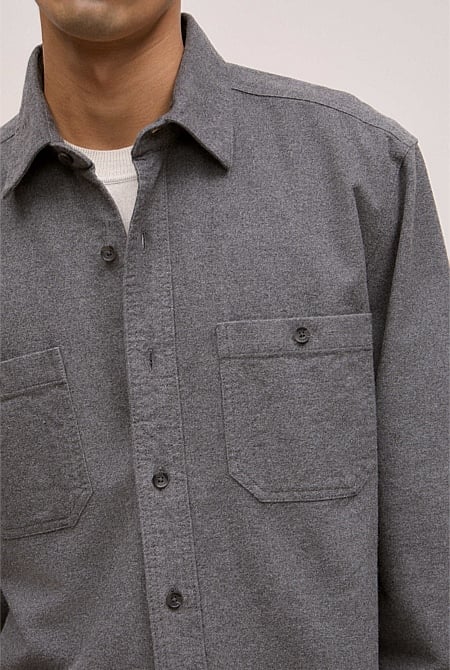 Brushed Cotton Overshirt